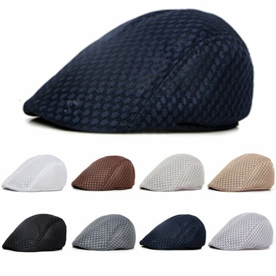 Herre Retro Barett Schiebermütze Schildmütze Flat Caps Gatsby Hüte Schlägermütze