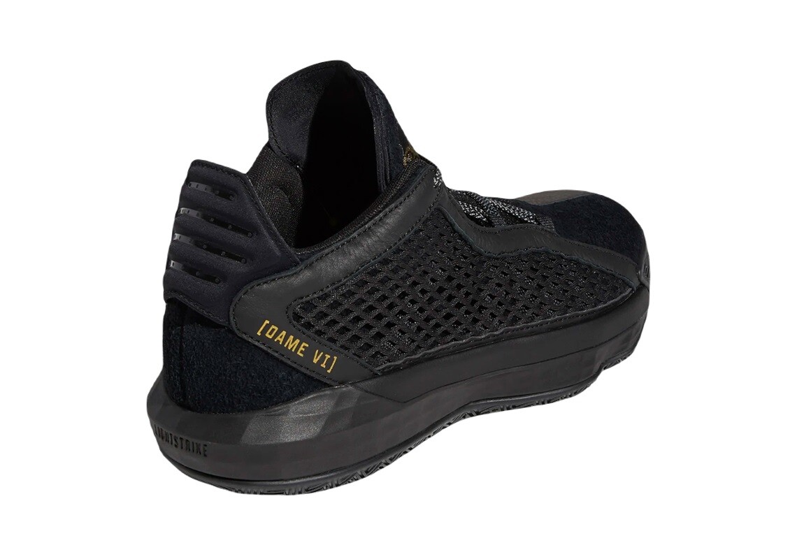 adidas Dame 6 Leather Black Gold 2020 