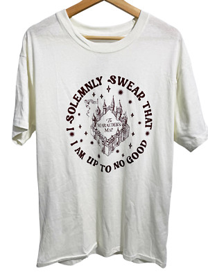 Harry Potter Marauders Map T Shirt Size L Wizarding World Up To No Good