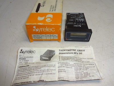 SYRELEC 1300A 110A TACHOMETER COUNTER 
