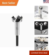 Ultra-Sharp 1-1/16" Forstner Bit - Woodworking Tool for Smooth Drilling