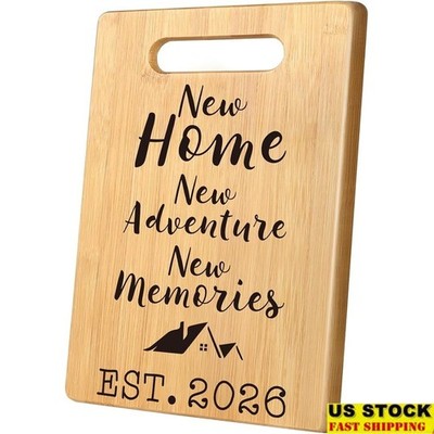 Bamboo Cutting Board Unique Housewarming Gift Eco-Friendly Kitchen Essential New