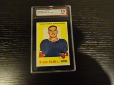 1959-60 Topps Hockey Card # 55 Brian Cullen Graded 7.5 NM+ KSA