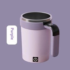 Rechargeable Self Stirring Mug 380ml Stainless Steel Coffee Cup UK