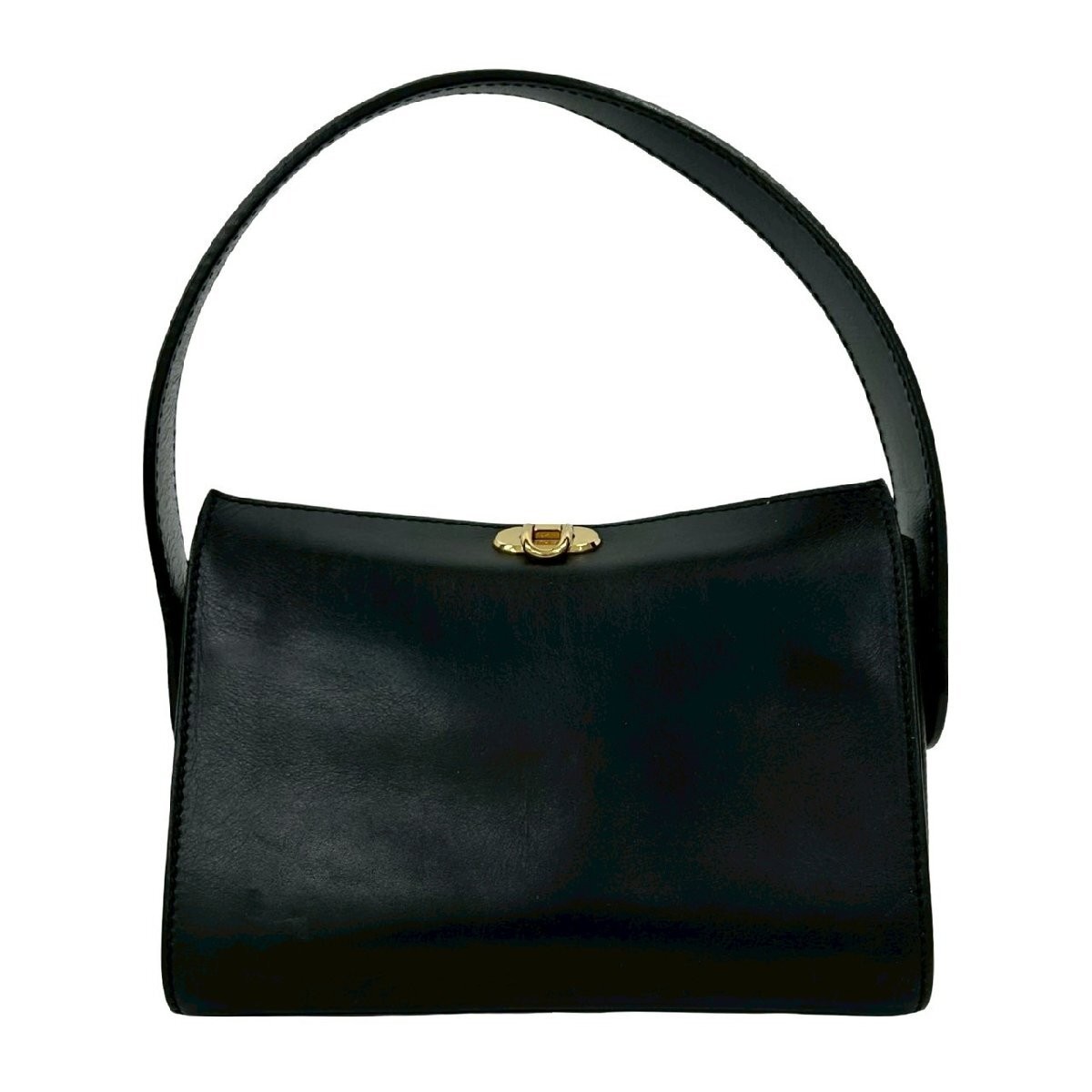 Fendi Vintage Greek Motif Turn Lock Shoulder Bag Metal Fittings Authentic thumbnail 4