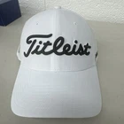 Titleist Pro V1 FJ Performance Golf Hat Adjustable Cap White *NEW
