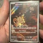 Pokémon TCG Team Rockets Meowth Card 203/182 Destined Rivals