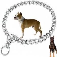 Martingale Collar for Dogs, Metal Slip Link Training Heavy Duty Dog Chain Col...
