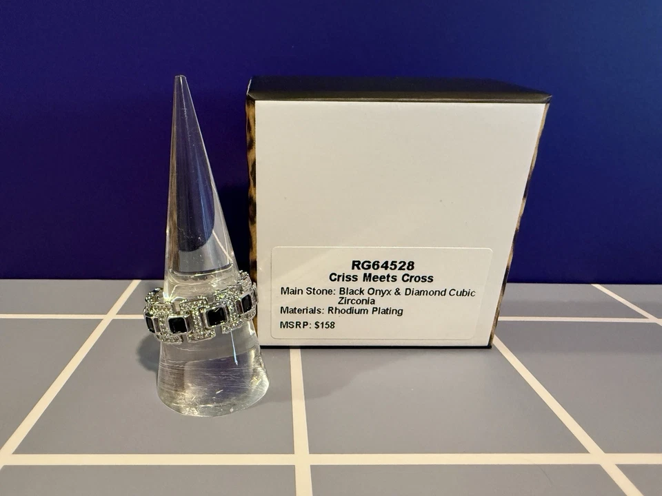 Bomb Party UNTAMED 男女通用戒指 - Criss Meets Cross RG64528 铑 9 码 — 第 4/4 张图片