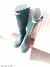 Hunter Mens Balmoral Tall Side Adjustable Neoprene Wellington Boot Wellies 10/11