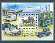 Azerbaidjan 2013 Europa véhicules postaux Yvert bloc n° 107 neuf ** MNH