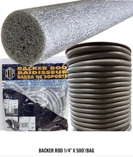 Industrial Thermo Polymers Closed-Cell Backer Rod Insulating Filler. Brand New