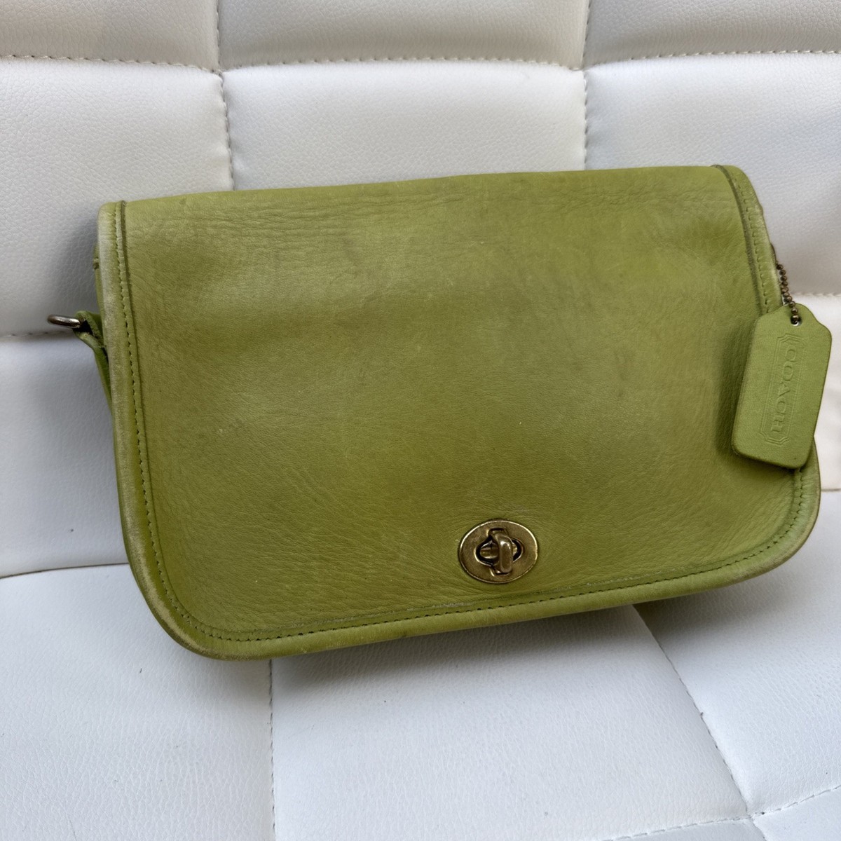 Coach Kiwi Green Pocket Purse Bag Vintage # 9755 NO STRAP | eBay