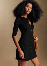 SÉZANE CAITLYN DRESS |black| XS