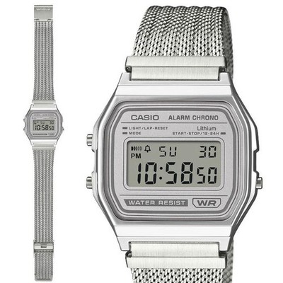 CASIO CLASSIC Series A158WEM-7JF Stainless Band Digital Unisex New in Box