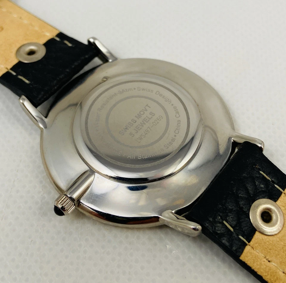 🌟 Reloj de pulsera Steinhausen Pilot Afeier para hombre, fecha, 5 joyas, raro, LWS497-0269 Foto 4 de 4