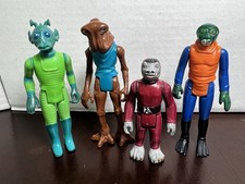 VINTAGE KENNER STAR WARS 1979 CANTINA CREATURE SET LOT OF 4 SNAGGLETOOTH GREEDO