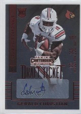 2015 Contenders Draft Picks College Ticket Red Foil Gerald Christian Auto 0f8