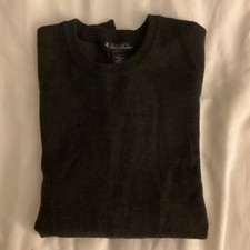 Brooks Brothers Merino Wool Crewneck Men's Sweater XL Charcoal Gray