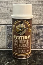 Vintage Ovation Guitar Polish 5 oz Aerosol Can Brown Label 1970’s