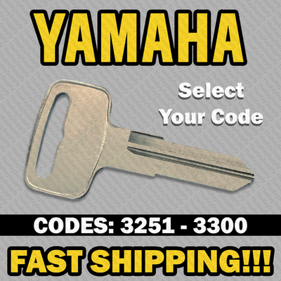 #ad Yamaha Motorcycle Replacement Key Cut to Your Code 3251 3300 $9.95