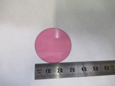 ZEISS GERMANY GLASS FILTER LIGHT PINK OPTICS MICROSCOPE PART AS PICTURED V8-B-32