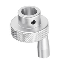 Aluminiumlegierung Handrad 30mm OD 12mm Bohrung Drehknauf Drehgriff, Silberton