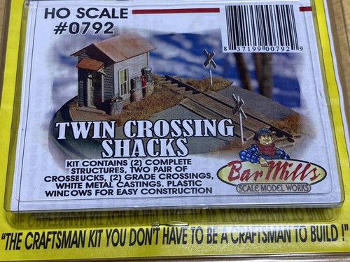 Molinos de barras (escala HO) #0792 chozas de cruce doble - Kit de construcción de corte láser - Nuevo en caja | Zustand: New