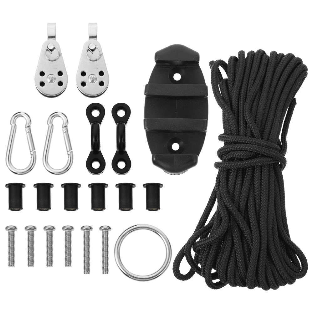 Kayak Anchor Kit Tie down Track Mount Accessories Trolley Pulley