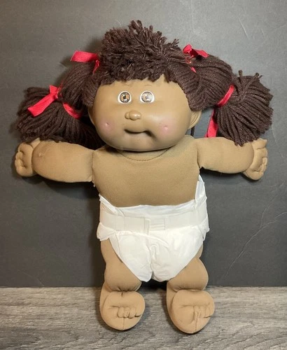 Vintage African American Cabbage Patch Kid Girl 1987 Brown HM #11 RARE! CPK