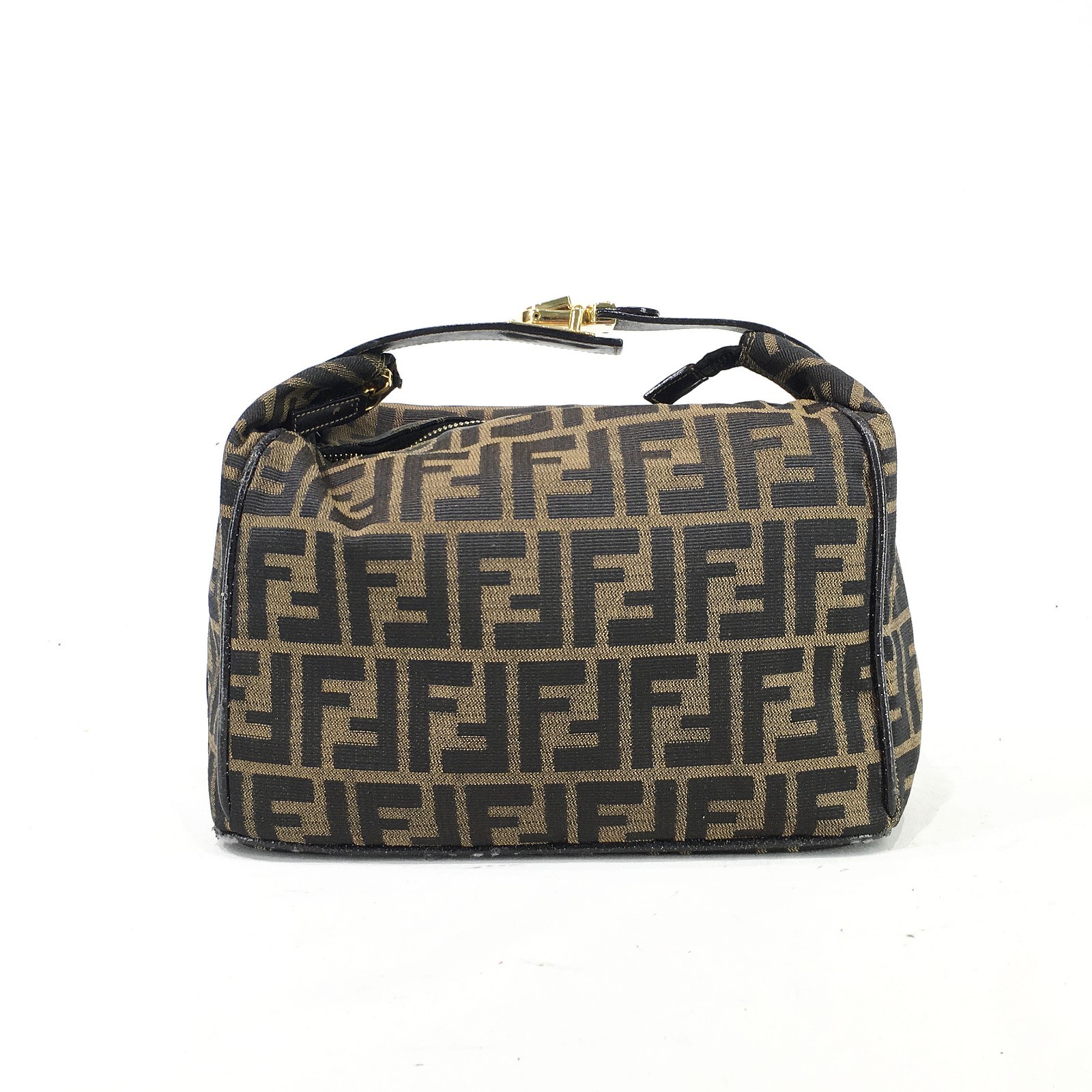 FENDI Zucca Vanity Clutch Bag in Brown S23293 25N