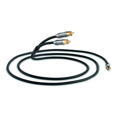 QED Performance audio cable 3.5mm to RCA - J2P Graphite 1.5M