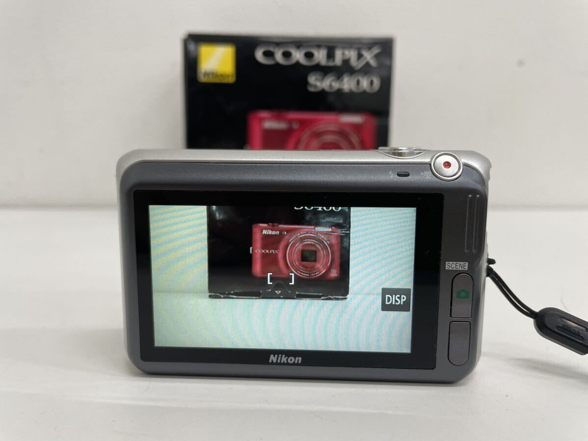 Nikon COOLPIX S6400 シルバー 送料無料 N.MINT] Nikon Coolpix S6400 Silver Digital Camera Tested Working
