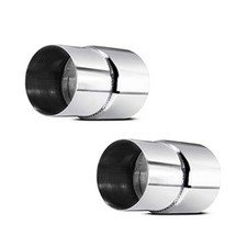 2 PCS Universal 2.25" ID 2.5" ID Exhaust Pipe Adapter Connector Reducer 304