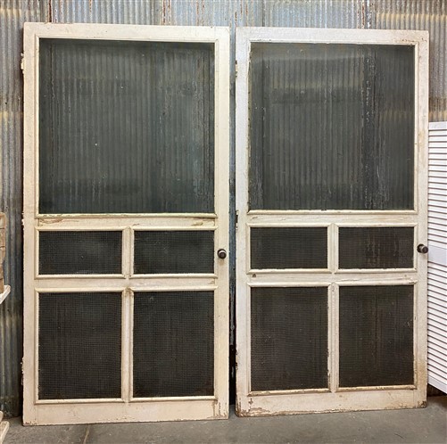 Antique American Screen Doors (45.5x88.5) Architectural Salvage, Vintage Farm 