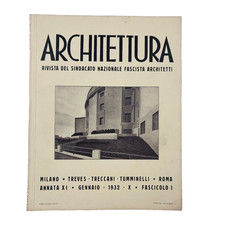 Architettura Rivista Sindacato Fascista gennaio 1932 Villa Valiani Michelucci