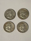 1951-P, 1952-P, 1954-P, 1960-D P Franklin Half Dollar 90% Silver - Lot 4