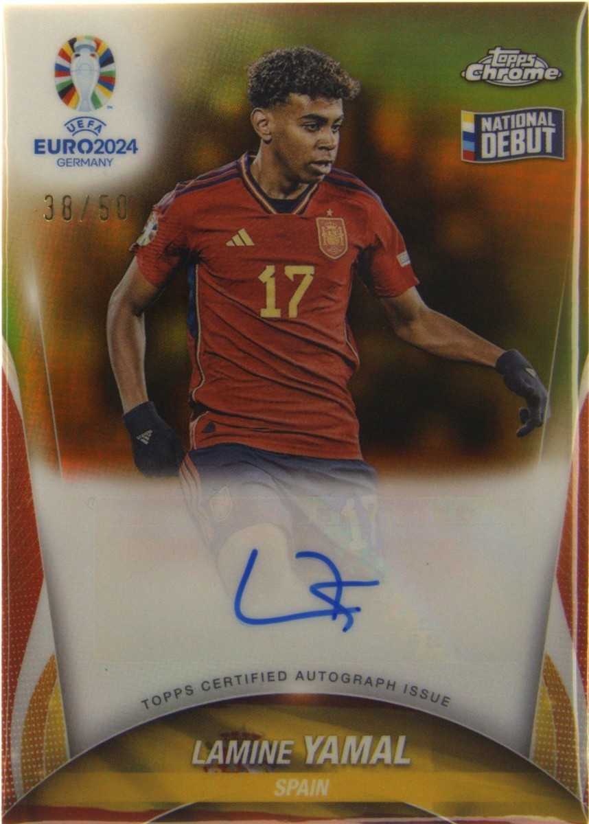 2024 Topps Chrome Uefa Euro - Lamine Yamal #CA-LY for sale | eBay