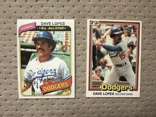 1980 Topps 1981 Donruss Dave Lopes Los Angeles Dodgers