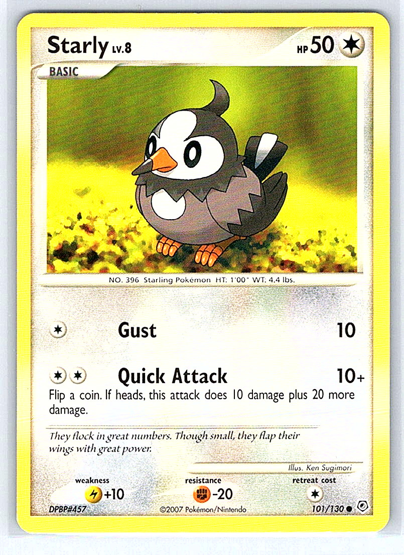 Starly 101/130 Diamond & Pearl LP Pokemon Card