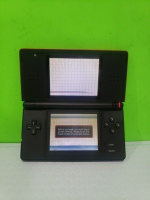 Nintendo DS Lite Handheld System - Red/Black For Part Only As Is