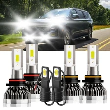 For Chevy Tahoe 1995-2000 9005 9006 H3 LED Headlight High Low Fog Lights Bulb