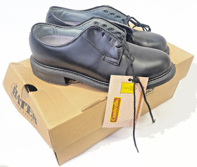 US Navy Issued Bates Black Leather Shoes Women's Size: 6M NEW IN BOX