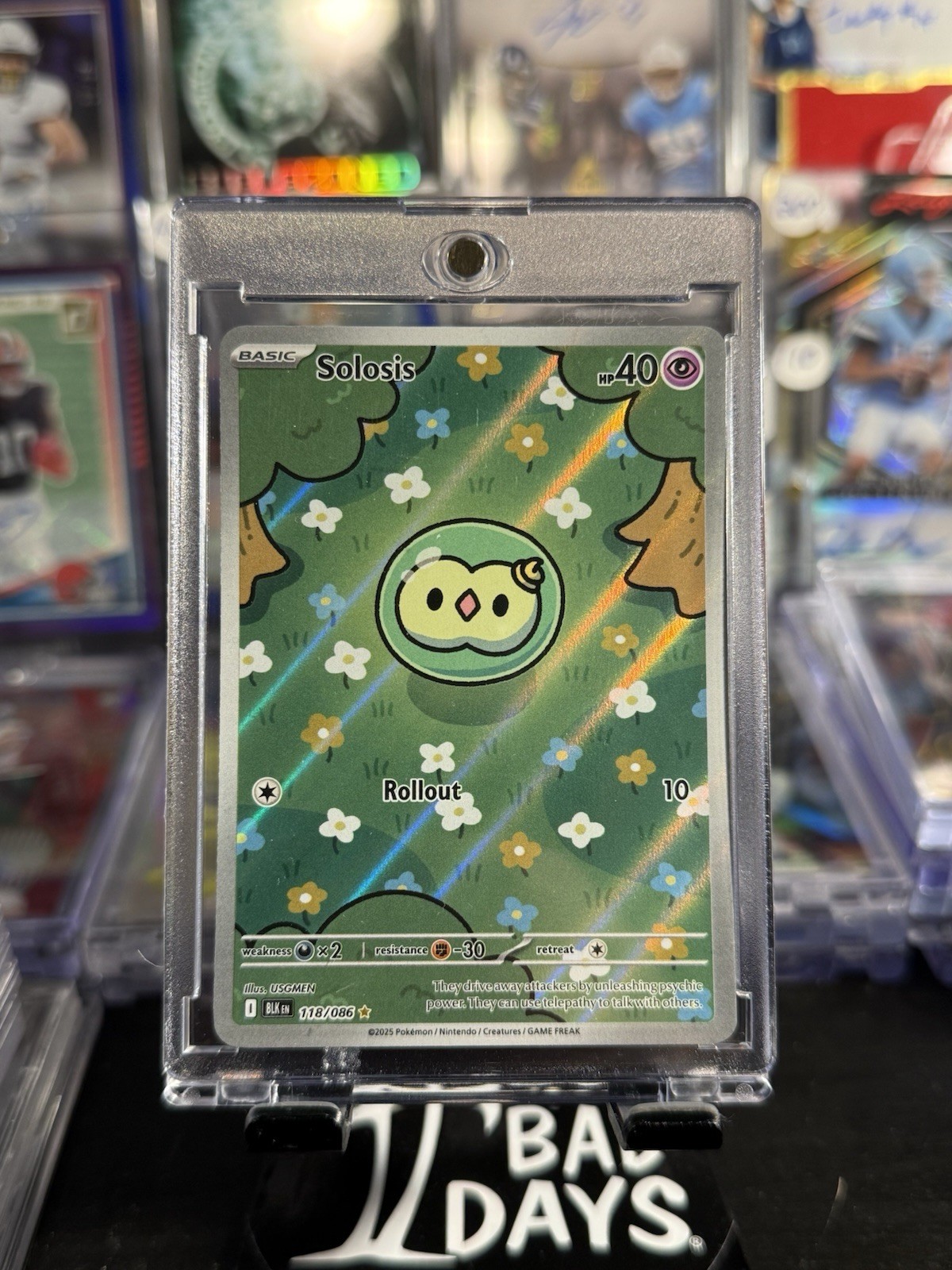 Solosis Illustration Rare - 118/086 - Pokemon TCG SV: Black Bolt - Near Mint