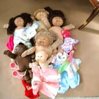 Lot Of 6 Cabbage Patch Dolls In TLC Condition With 11 Accessories Including Clot