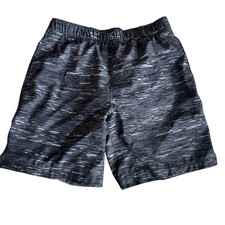 Speedo Tech Volley Swim Trunks Shorts Mens Size M Lined Brief Camo Black