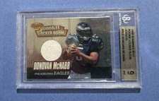 1999 Bowman’s Best DONOVAN MCNABB Locker Room Jersey RC BGS 9 MINT (9.5 9 9 9.5)