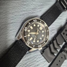 Seiko Marine Master Automatic Watch 100m Water Resistant Black NATO Strap