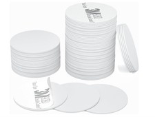 50 Pieces NFC Tags NTAG215 Stickers 50pcs, White-25mm With Adhesive 