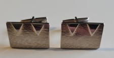 VINTAGE MENS Sliver style CUFF LINKS